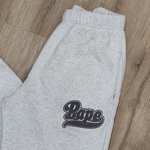 Bape Kids Light Gray Joggers